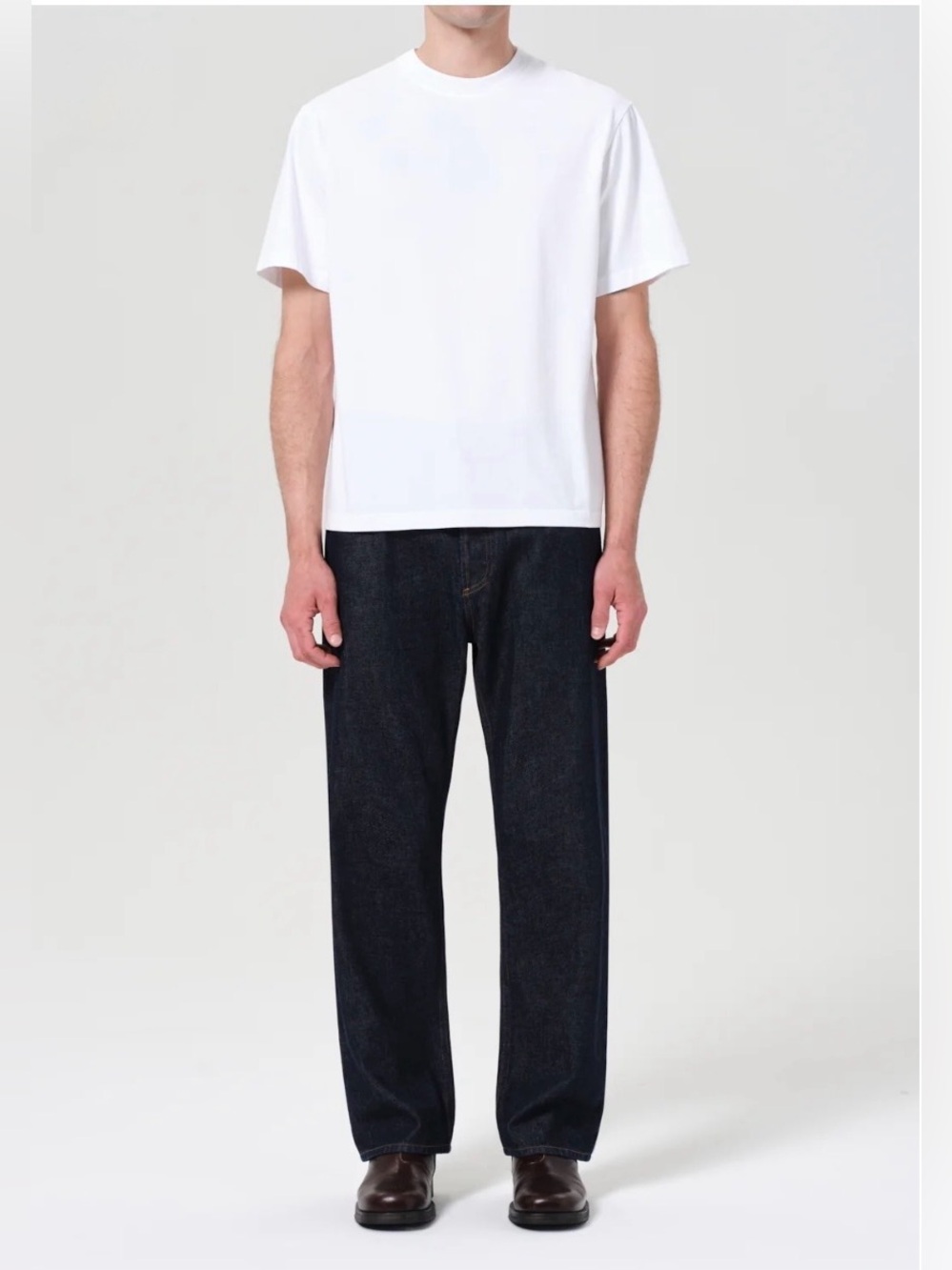 AGOLDE Magnus Mid Rise Bow Leg Trouser Jean in Rinse